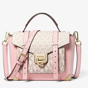 Michael kors Manhattan Medium Leather and Logo
Satchel 🤍🩷